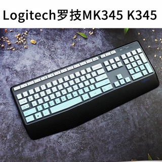 แผ่นซิลิโคนครอบคีย์บอร์ดไร้สาย กันฝุ่น สําหรับ Logitech MK345 K345 MK 345