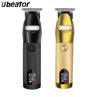 Ubeator Professional ปัตตาเลี่ยนดิจิตอลมีไฟ Led แบบชาร์จไฟสําหรับใช้ในการตัดผมผู้ชาย