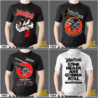 [ใหม่] เสื้อยืดลําลอง ผ้าฝ้าย 100% แขนสั้น พิมพ์ลาย JUDAS PRIEST BAJU UNISEX ขนาดใหญ่ สีดํา พลัสไซซ์ XS-XXXL สําหรับผู้ชาย ของขวัญวันเกิด