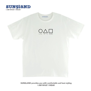 SUNGLAND ปลาหมึกเกมพิมพ์ง่ายผู้ชายและผู้หญิงเสื้อยืดแนวโน้มคู่แขนสั้นพิมพ์สนุก11 S-5XL