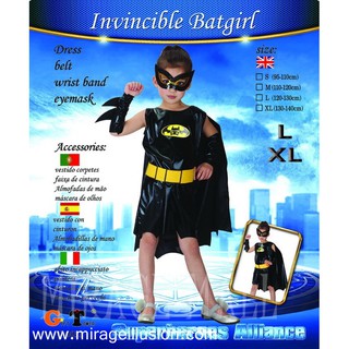 ชุดแฟนซีเด็ก ชุดแบทเกิร์ล Invincible BatGirl (L,XL)