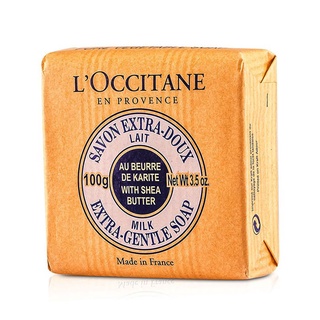 LOCCITANE - สบู่ทำความสะอาดอ่อนโยนพิเศษเชียบัตเตอร์ - มิลค์ - 100g/3.5oz