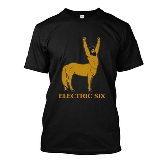 [COD]เสื้อยืด พิมพ์ลายโลโก้ Electric Six Horse Man Tour คุณภาพสูง เหมาะกับของขวัญวันเกิด แบบสร้างสรรค์ สําหรับผู้ชายS-5X