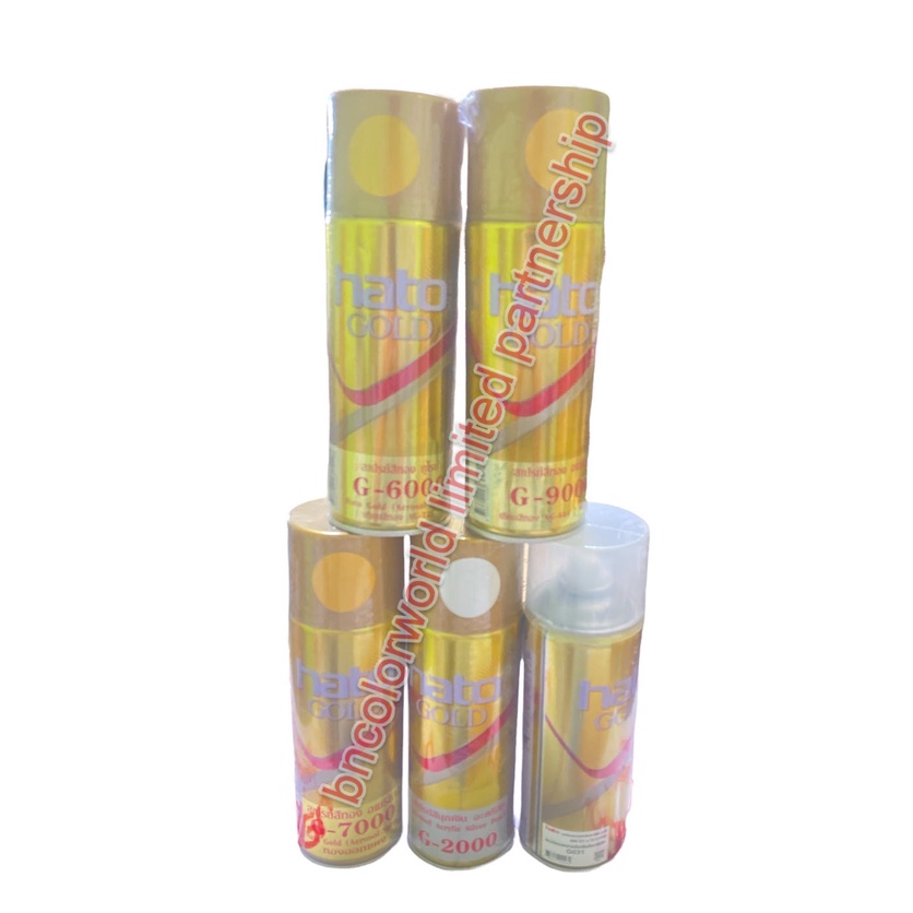 'สีทองฮาโต้ สีทองสเปรย์ สเปรย์สีทอง ทองน้ำ ฮาโต้ Hato Gold BJ9009 AG399 AG99 G-6000/b