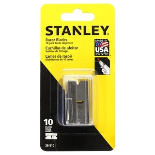 STANLEY เครื่องขูดทำความสะอาดกระจก 28-500 / ใบมีดขูดสนิม 28-510 STANLEY (10 ใบ/100 ใบ)