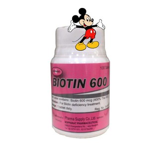 biotin Nopparat Biotin 600mcg 100เม็ด นพรัตน์