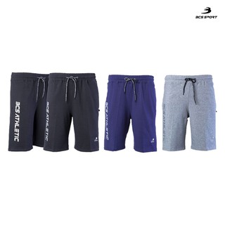 BCS SPORT กางเกงลำลองขาสั้น UNISEX พิมพ์เฟล็ก รหัส SF630 ผ้าโพลีเยสเตอร์ ค๊อตต้อน BCS ATHLETIC SHORTS