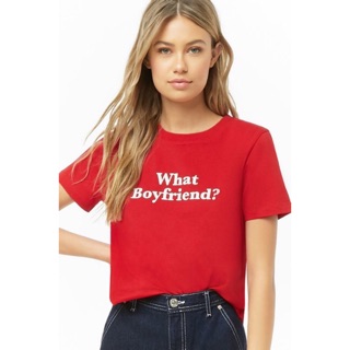 ส่งต่อForever21 red t shirt Size L ใส่ครั้งเดียว สภาพดี