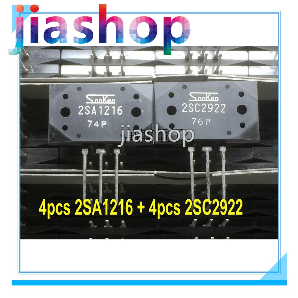 4pair = 8pcs 4pcs 2SA1216 + 4pcs 2SC2922  A1216 C2922