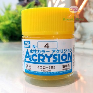 สีสูตรน้ำ Acrysion N4 YELLOW (Gloss)