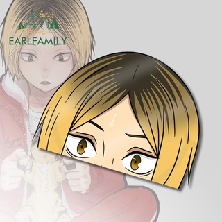 Earlfamily สติกเกอร์ กันน้ํา กันแดด ลาย Haikyuu ขนาด 13 ซม. x 10.3 ซม. สําหรับตกแต่งประตูรถยนต์ รถจักรยานยนต์