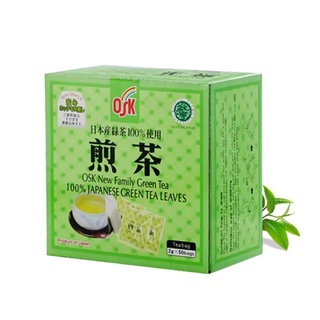 OSK Japanese Green Tea Leaves 100% ชาเขียวญี่ปุ่นแบบซอง (50ซอง) สูตรออริจินัล