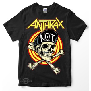 Anthrax NOT เสื้อยืดพรีเมี่ยม พิมพ์ลาย Metallica Megadeth pantera dream theater iron maiden สไตล์วินเทจสามารถปรับแต่งได้