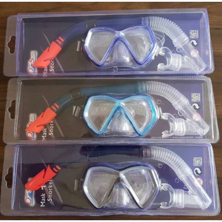 สน็อกเกิ้ลดำน้ำผู้ใหญ่แบบสีพื้น รุ่น 0594 (สำหรับผู้ใช้โครงหน้าเล็ก)