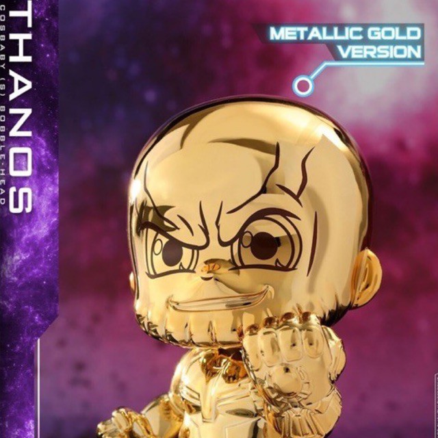 [🌈พร้อมส่ง☀️]Hottoys Cosbaby COSB582 Thanos (Metallic Gold Version)