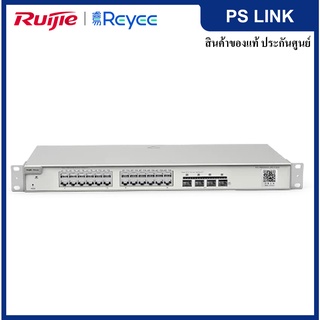 Ruijie Reyee 320024GT4XS 24-Port L2 Managed POE 10G Switch, 4 10G SFP+ Slots, 19-inch Rack-mountable