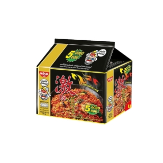 บะหมี่กึ่งสำเร็จรูป นิสชิน พรีเมี่ยม รสไก่เผ็ดเกาหลี Pack (5X2 10 ซอง) SKU 504098X2