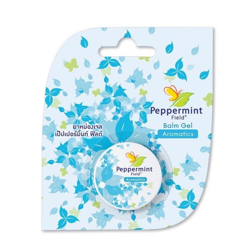Peppermint Field Balm Gel Aromatics เป๊ปเปอร์มิ้นท์ ฟิลด์ เจล สีฟ้า ดั้งเดิม จำนวน 1 ตลับ 08815