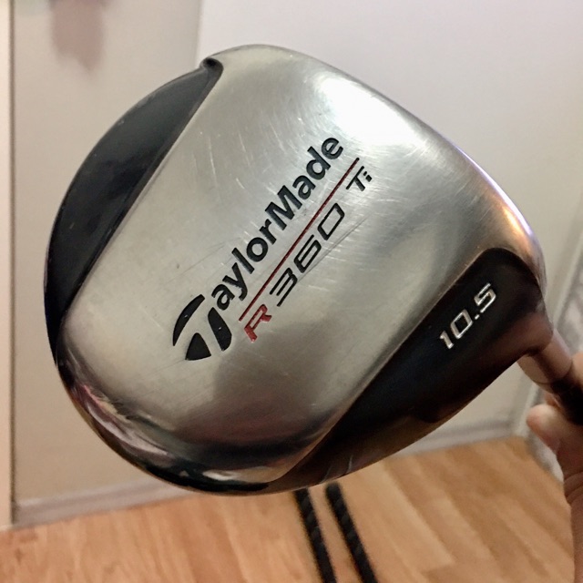 Driver Taylormade R360Ti 10.5 องศา ก้าน Taylormade flex R มือสองของแท้ กริปเปลี่ยนให้ใหม่ Golf Pride