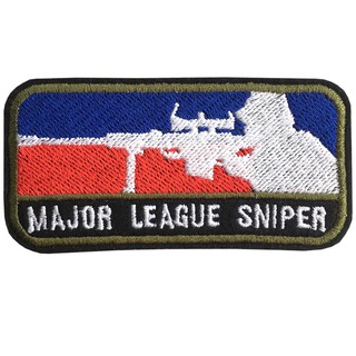 อาร์มรีดติดเสื้อ ปักลาย US MAJOR LEAGUE SNIPER อาร์มติดเสื้อ สไนเปอร์ อาร์มติดเสื้อทหาร สินค้าผลิตในไทยพร้อมส่ง