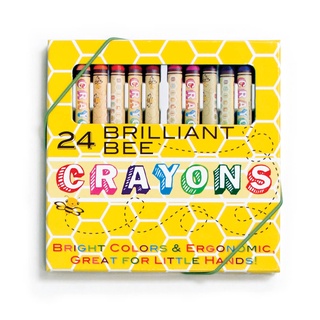 สีเทียน 24 สีนำเข้าจากอเมริกาแบรนด์ Ooly - Brilliant Bee Crayons