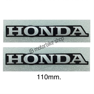 สติ๊กเกอร์ HONDAติดWave125i( ไฟเลี้ยวบังลม)  110mm. เเท้ศูนย์ ราคา/คู่