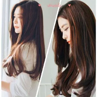 🔥ล้างสต็อก❤แฮร์พีชผมยาวปลายงุ้ม ความยาว 50 ซม.สวยดูดี