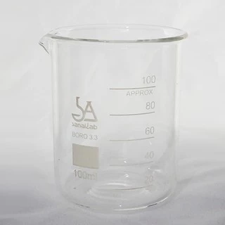 บีกเกอร์ทนไฟ (Borosilicate Glass) 25 / 50 / 100 / 150 / 250 / 500 / 600 / 1000 / 2000 / 3000 / 5000 มิลลิลิตร (ฺBeaker)