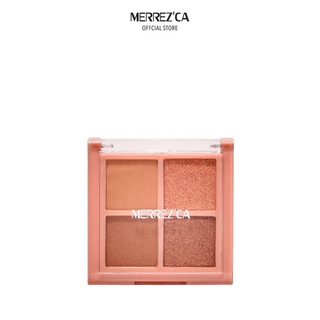 Merrezca Eye Color Platte อายแชโดว์พาเลท สีโทนชมพูโรสโกลด์ พิกเมนต์เข้มข้น พร้อมส่ง ของแท้ 100%