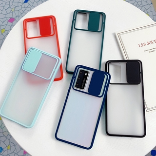 Push Pull Protection Candy Transparent Case Samsung A50S A30S A50 A30 A20 A11 A21S A31 A51 A71 Casing Shockproof Phone Cover