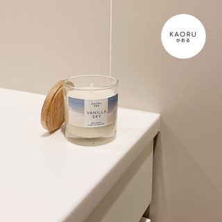 **กลิ่น Vanilla Sky** แนวกลิ่นวานิลลา หวานๆ อบอุ่น** KAORU SCENTED เทียนหอมไขถั่วเหลือง Scented Candle