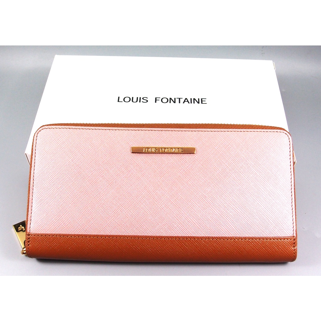 กระเป๋าสตางค์ LOUIS FONTAINE เบจ-น้ำตาล ใหม่ แท้(ลดราคา)