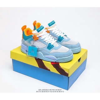 ❀♗❇✪Union LA x Nike Air Jordan 4 Retro SP Off Noir Mens Sneakers Casual Shoes Premium-36-46 Euro RM219