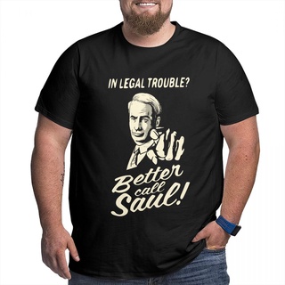 เสื้อยืดแขนสั้น ผ้าฝ้าย พิมพ์ลาย Better Call Saul Tv สําหรับผู้ชาย