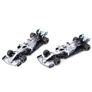 Bburago 1:43 2019 Mercedes Benz Team W10 #77 #44 F1 Racing รถหล่อแบบคงที่โมเดลของเล่นงรถยนต์านอดิเรกของสะสม