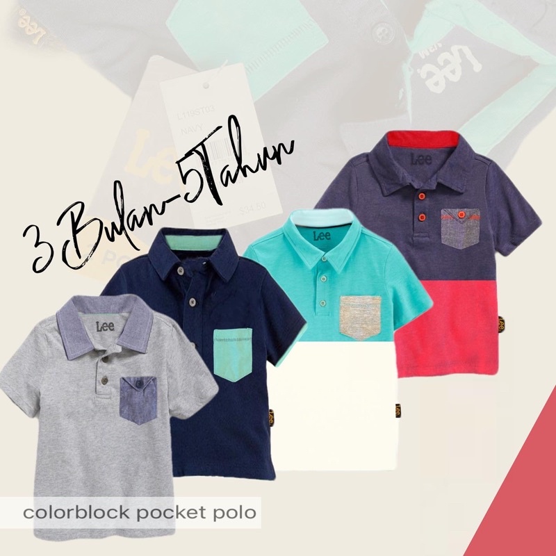 Lee Polo Original Boys T-Shirt Month-7Years 0373