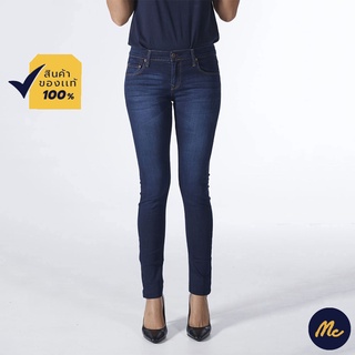 Mc JEANS กางเกงยีนส์ แม็ค แท้ ผู้หญิง กางเกงขายาว ทรงขาเดฟ สียีนส์ ทรงสวย MBD1219