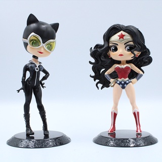 ตุ๊กตาฟิกเกอร์ อนิเมะ Catwoman Wonder Woman สําหรับตกแต่งรถยนต์