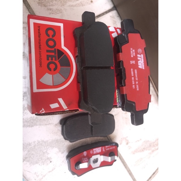 ผ้าเบรคดิสหลังtrw ceramic for cs3 cs9 newlancer