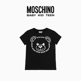 Moschino เสื้อยืดแขนสั้นลําลอง ผ้าฝ้าย สําหรับผู้ชาย และผู้หญิง