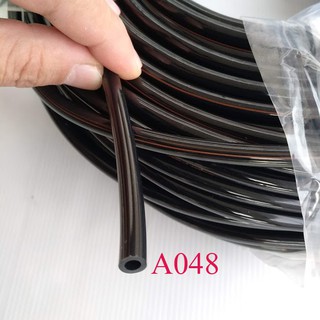 สายไมโคร 4/7 หนาพิเศษ ดำมัน รูใน 4.2 มิล ต่อกับอุปกรณ์การเกษ…