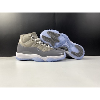 Air Jordan 11 Cool Grey 2021 รองเท้าบาสเก็ตบอล สีเทา ขาว เทา CT8012-005