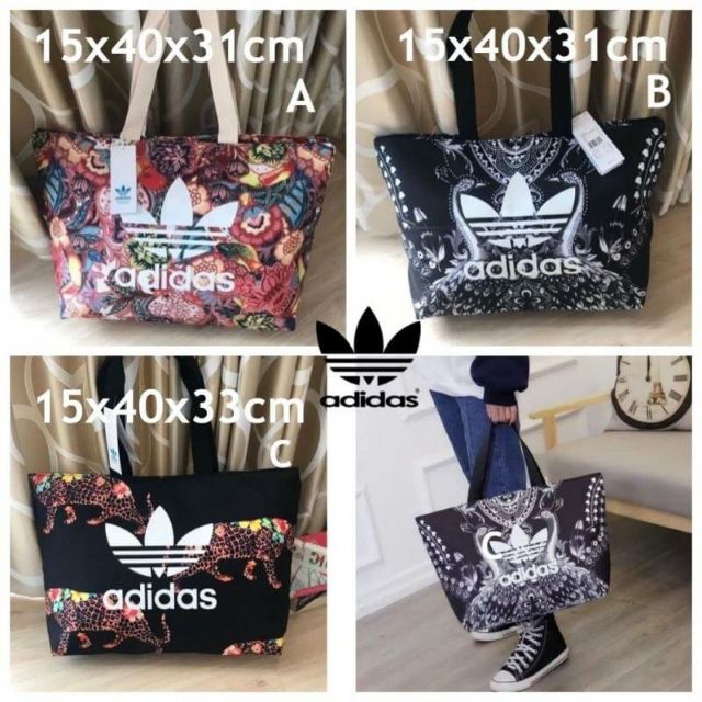 Adidas Original Large Tote Bag กระเป๋าสะพายทรง Tote จาก Adidas Factory Outlet