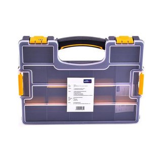 กล่องเครื่องมือช่าง กล่องพลาสติก DIY HUALEI HL30139 14 นิ้ว สีดำ-เหลือง Tool Boxes Tool Bags