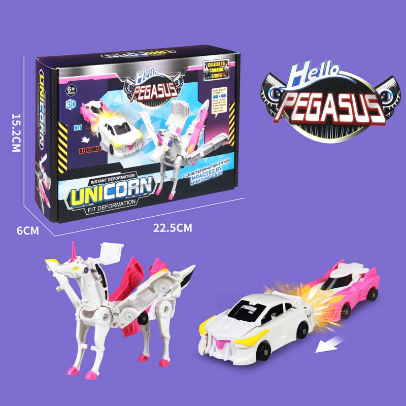 หุ่นยนต์รถของเล่น Hello Carbot Unicorn Mirinae Prime Unity Series Transformation Action Figure เครื่