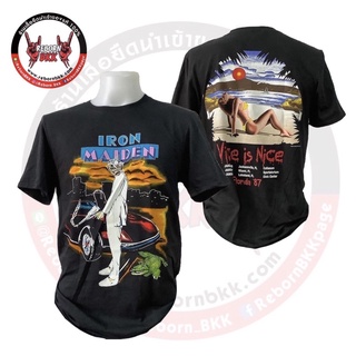 เสื้อวง Iron Maiden ลิขสิทธิ์แท้100% ลาย Vice Is Nice (มีสกรีนหลัง)