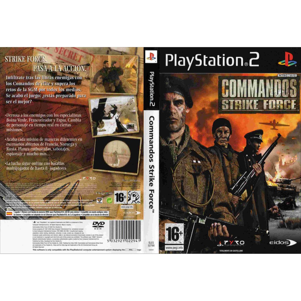 เกมส์ Commandos Strike Force (PS2) สำหรับเครื่องที่แปลงระบบแล้วเท่านั้น