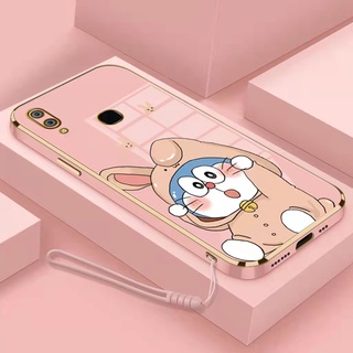 เคส Vivo Y91 Y91i Y95 Y91C Y93 Y85 V9 เคสโทรศัพท์ นิ่ม เคสซิลิโคน โดราเอมอน กระต่าย สําหรับเด็กผู้หญิง