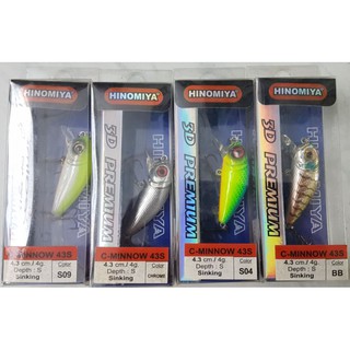 🚀เหยื่อ Hinomiya C-Minnow(แจ้งสีในแชท)