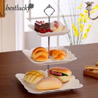 Crown 3 Tier Cake Cupcake Plate Stand Handle Fitting Hardware Home Party Decor